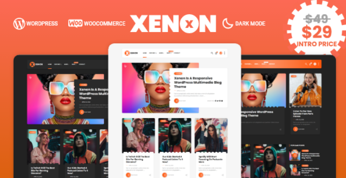 Xenon – Audio / Video Podcast & Blog WordPress Theme