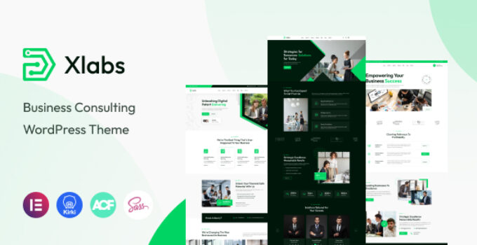Xlab – Business Consulting WordPress Theme