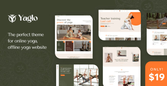Yaglo – Yoga Studio WordPress Theme