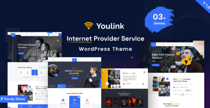 Youlink – Broadband & Internet Services WordPress Theme