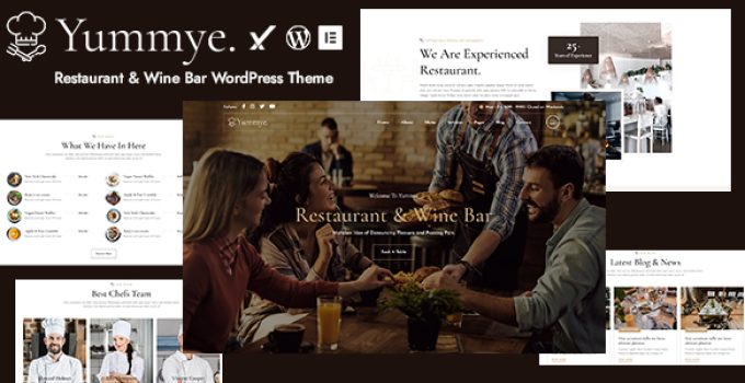Yummye – Restaurant & Wine Bar WordPress Theme
