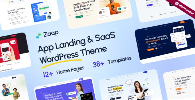 Zaap – SaaS & App WordPress Theme