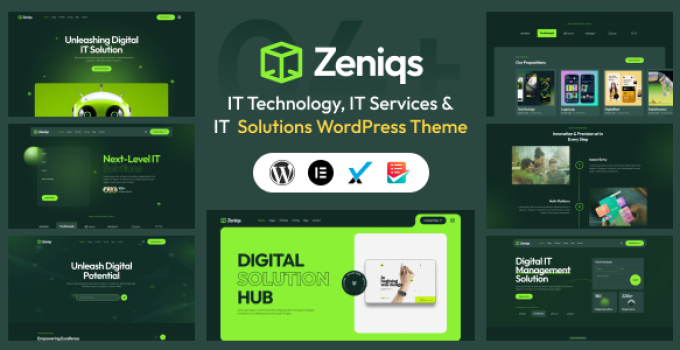 Zeniqs – IT Services, IT Technology and IT Solutions WordPress Theme